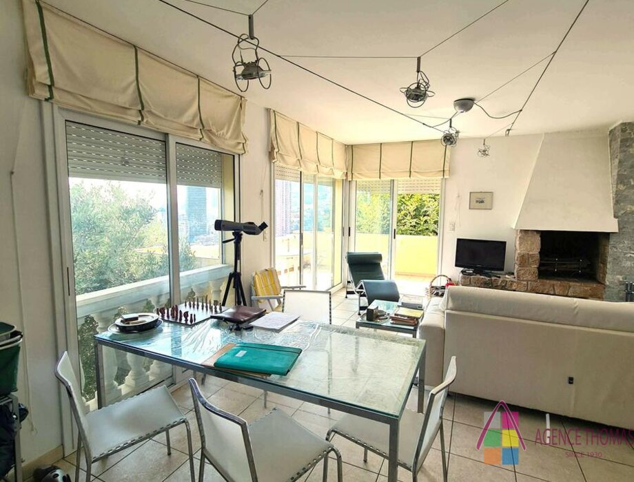 Deux pièces avec terrasse et jardin, vue panoramique sur la Mer & Monaco